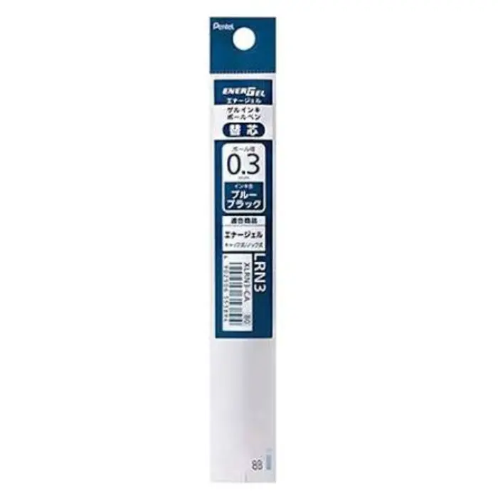 Pentel – Ricarica EnerGel Clena 0.3mm, Blue Black