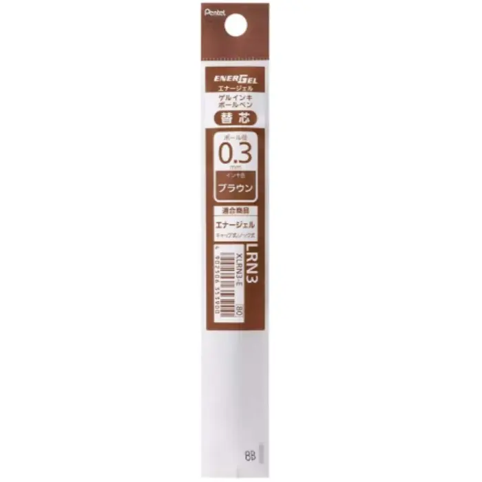 Pentel – Ricarica EnerGel Clena 0.3mm, Brown