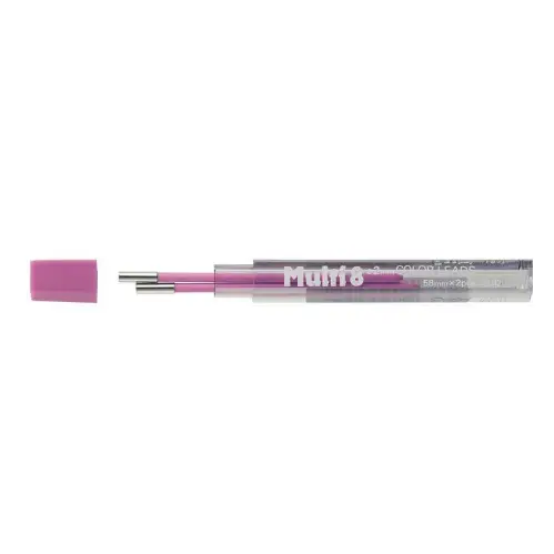 Pentel - Ricarica mina per Multi 8, Mina Color Rosa 2mm, 2 pezzi [CH2-P]