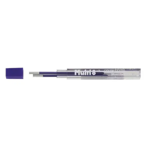 Pentel - Ricarica mina per Multi 8, Mina Viola 2mm, 2 pezzi [CH2-V]