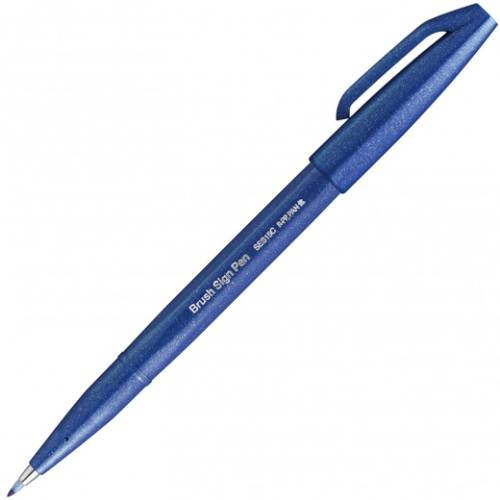 Pentel - Sign Pen Brush (Blu)