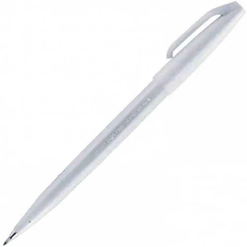 Pentel - Sign Pen Brush (Grigio Chiaro)