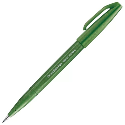 Pentel - Sign Pen Brush (Verde Oliva)