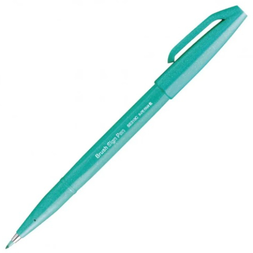 Pentel - Sign Pen Brush (Verde Smeraldo)