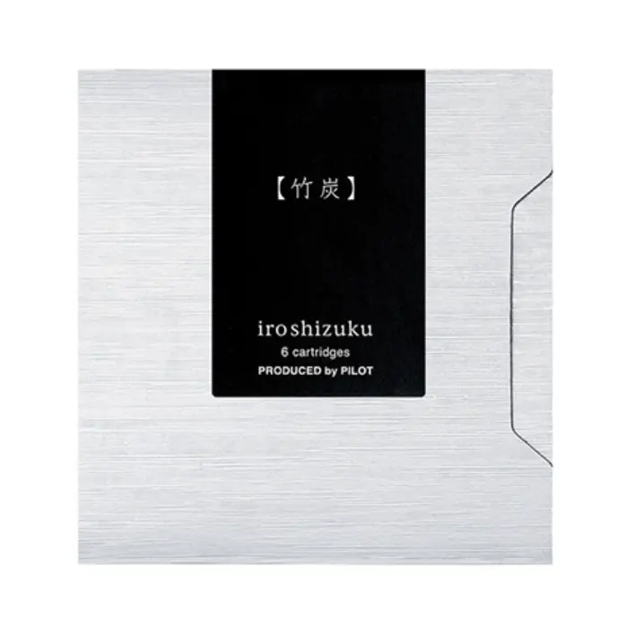 Pilot – Iroshizuku Cartucce Inchiostro Take-sumi (Bamboo Charcoal / Nero), 6 pezzi