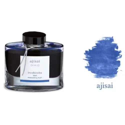 Pilot – Iroshizuku, Inchiostro per stilografica,  Ajisai (Blu Ortensia), flacone 50 ml
