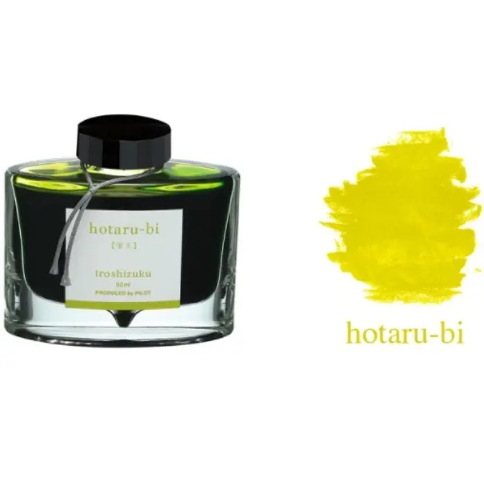 Pilot – Iroshizuku, Inchiostro per stilografica, Hotaru-Bi (Luce di Lucciola), flacone 50 ml