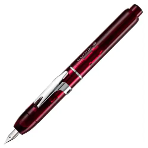 Platinum - Curidas, Penna stilografica retrattile, Grand Red, Nib Extra Fine
