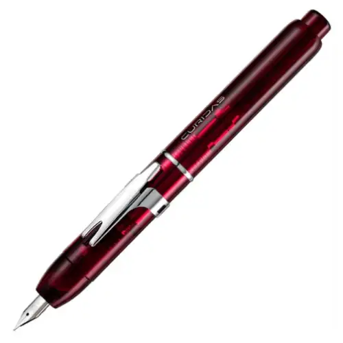 Platinum - Curidas, Penna stilografica retrattile, Grand Red, Nib Fine