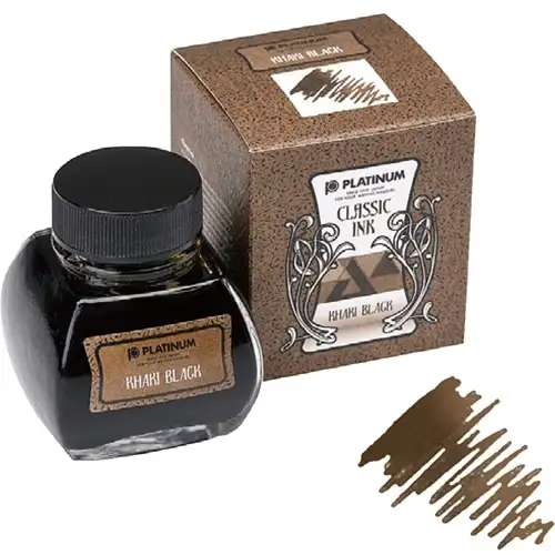 Platinum - Dyestuff Classic Ink 60ml, Khaki Black