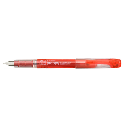 Platinum - Penna stilografica economica Preppy 0.5 (Fusto rosso)