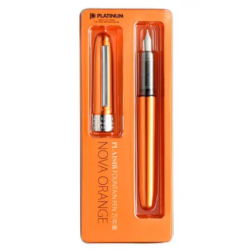 Platinum - Plaisir, Nova Orange, Pennino F 03 (Fine)