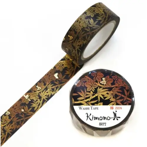 Saien - Washi Tape, Kimono MASKING TAPE Kiritake [Misura: 15mm x 7m] GR3057