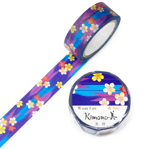 Saien - Washi Tape Kimono YUU Arrow Pattern [Misura: 15mm x 7m] GR2043