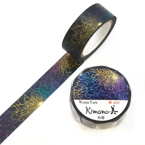 Saien - Washi Tape, Kimono Zen [Misura: 15mm x 7m] GR3053