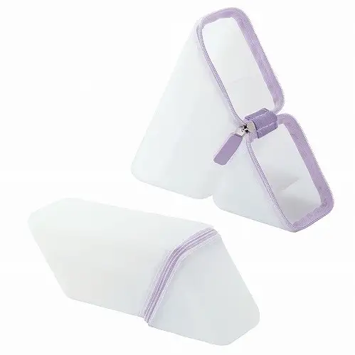 Sonic - Kakusta, Astuccio Portapenne, Color Bianco Semitrasparente e cerniere Lilla [FD-2286-W]