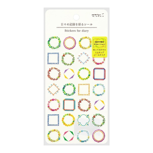 Midori - Stickers for diary Daily records Frames