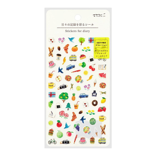 Midori - Stickers for diary Daily records Motif