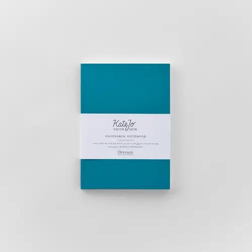 Takeo Paper – Dressco Onion Skin Notebook A6 Teal Blue