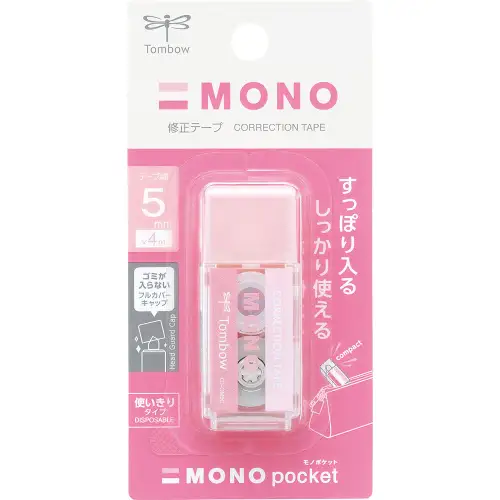 Tombow - Correttore a nastro MONO Pocket Rosa (CT-CM5C80)