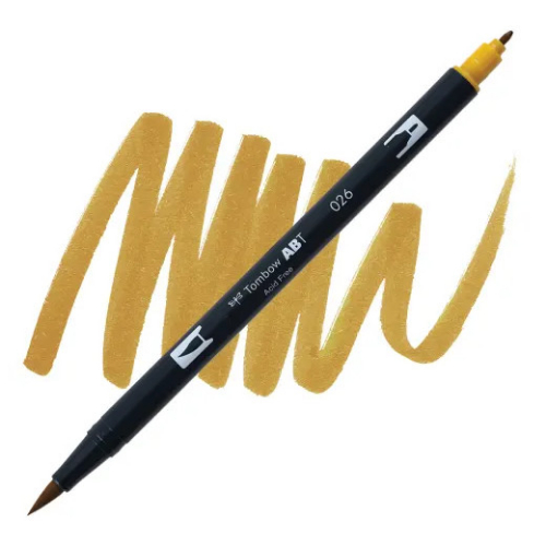 Tombow - Dual Brush Pen 026 (Yellow Gold)
