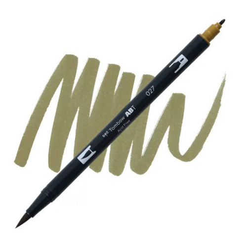 Tombow - Dual Brush Pen 027 (Dark Ochre)