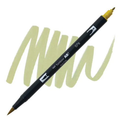 Tombow - Dual Brush Pen 076 (Green Ochre)