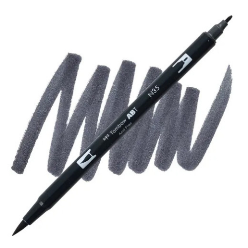 Tombow - Dual Brush Pen N35 (Cool Grey)