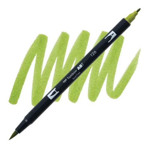 Tombow - Dual Brush Pen 126 (Light Olive)