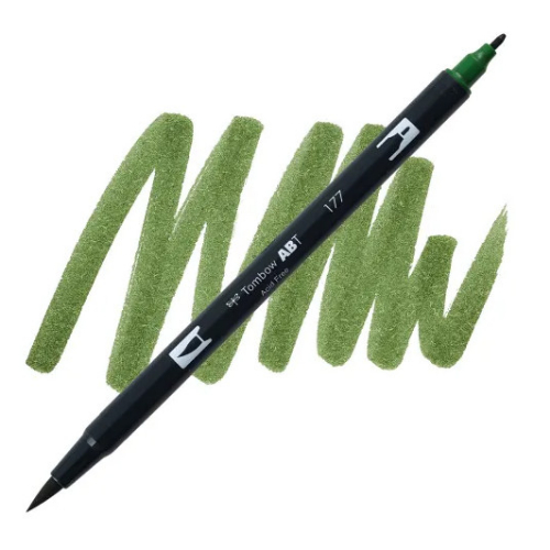 Tombow - Dual Brush Pen 177 (Dark Jade)