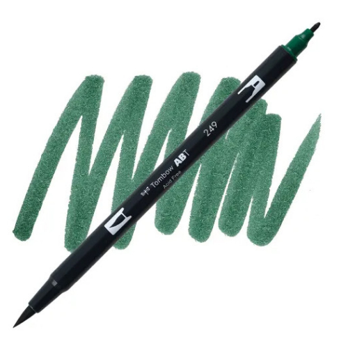 Tombow Dual Brush Pen 249 (Hunter Green)