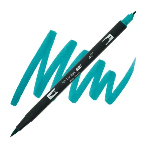 Tombow Dual Brush Pen 407 (Tiki Teal)