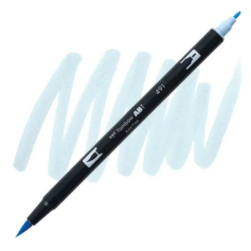 Tombow - Dual Brush Pen 491 (Glacier Blue)