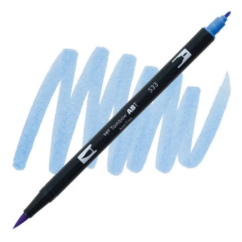 Tombow Dual Brush Pen 533 (Peacock Blue)