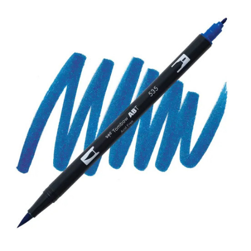 Tombow Dual Brush Pen 535 (Cobalt Blue)