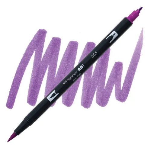 Tombow Dual Brush Pen 665 (Purple)