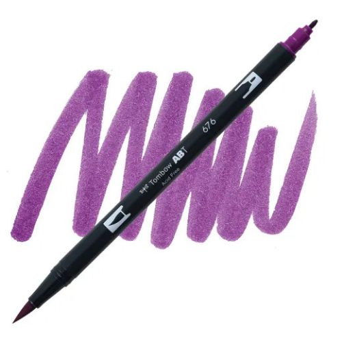 Tombow Dual Brush Pen 676 (Royal Purple)