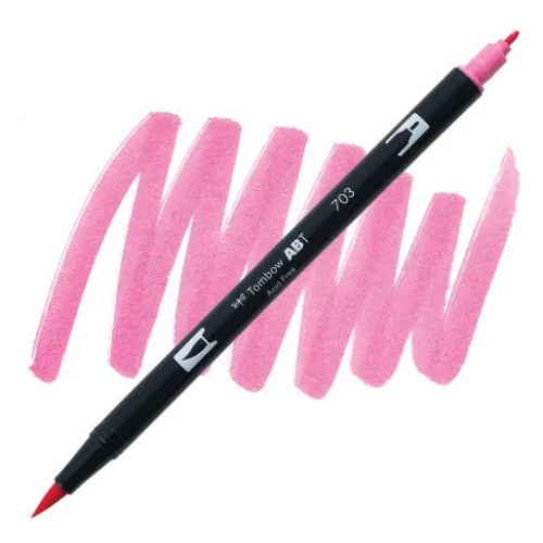 Tombow Dual Brush Pen 703 (Pink Rose)