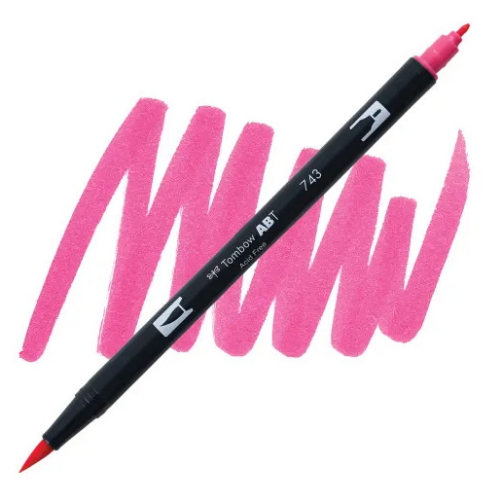 Tombow Dual Brush Pen 743 (Hot Pink)