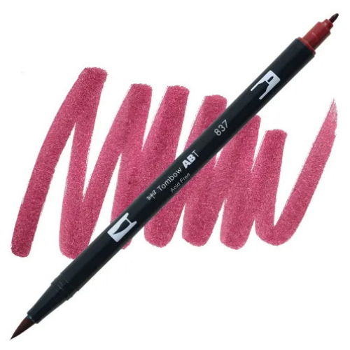 Tombow Dual Brush Pen 837 (Wine Red)