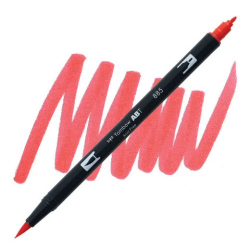 Tombow Dual Brush Pen 885 (Warm Red)