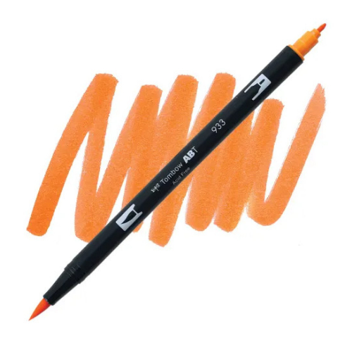 Tombow - Dual Brush Pen 933 (Orange)