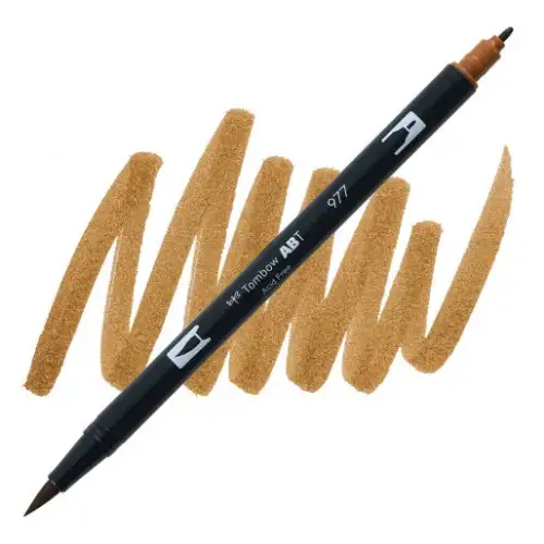 Tombow Dual Brush Pen 977 (Saddle Brown)