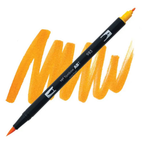 Tombow - Dual Brush Pen 985 (Chrome Yellow)