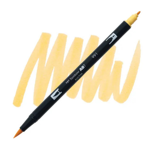 Tombow Dual Brush Pen 991 Light (Ochre Brown)