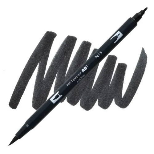 Tombow - Dual Brush Pen N15 (Black)
