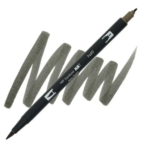Tombow - Dual Brush Pen N49 (Warm Grey)