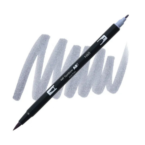 Tombow - Dual Brush Pen N60 (Cool Grey)