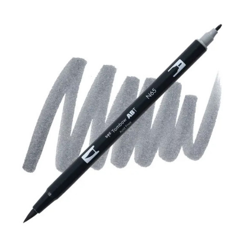 Tombow - Dual Brush Pen N65 (Cool Grey)