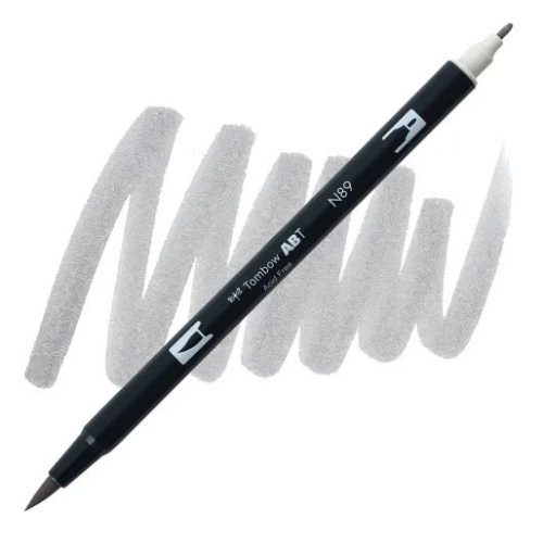 Tombow - Dual Brush Pen N89 (Warm Grey)